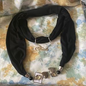 Lillian Rose Black Bride Scarf